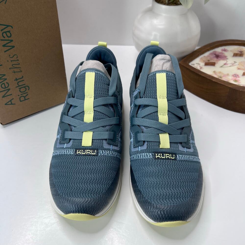 Kuru Stride Move Novaknit Slip On Comfort Sneaker Blue Gray Women 7.5M NWB - Picture 5 of 10